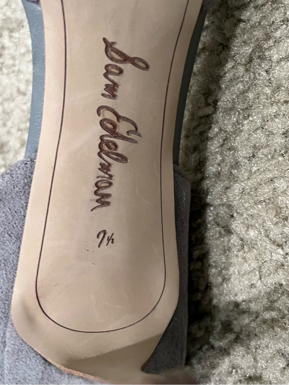 Sam Edelman Gray Suede Pointed Kitten Heels - Picture 7 of 7